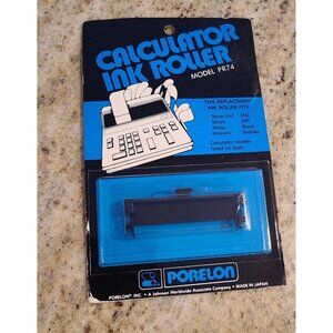 New! Porelon Calculator Ink Roller Model PR-74 Black Texas Ins Sharp Sanyo